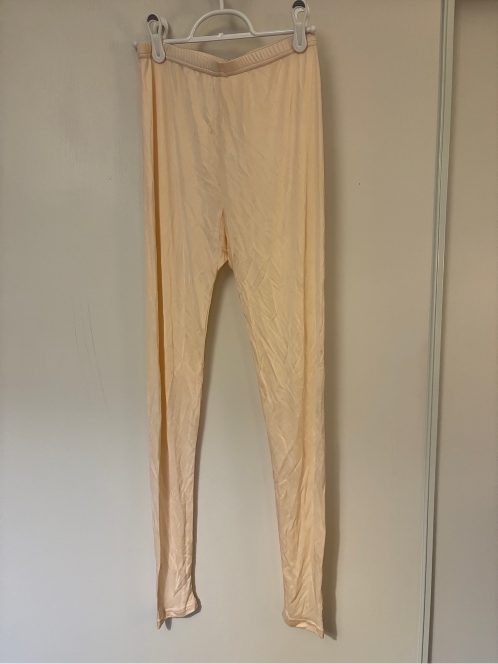 Mulberry Silk Pajama Set Size Small Lite Pink Long Johns Minimalist Quiet Luxury - Picture 7 of 15